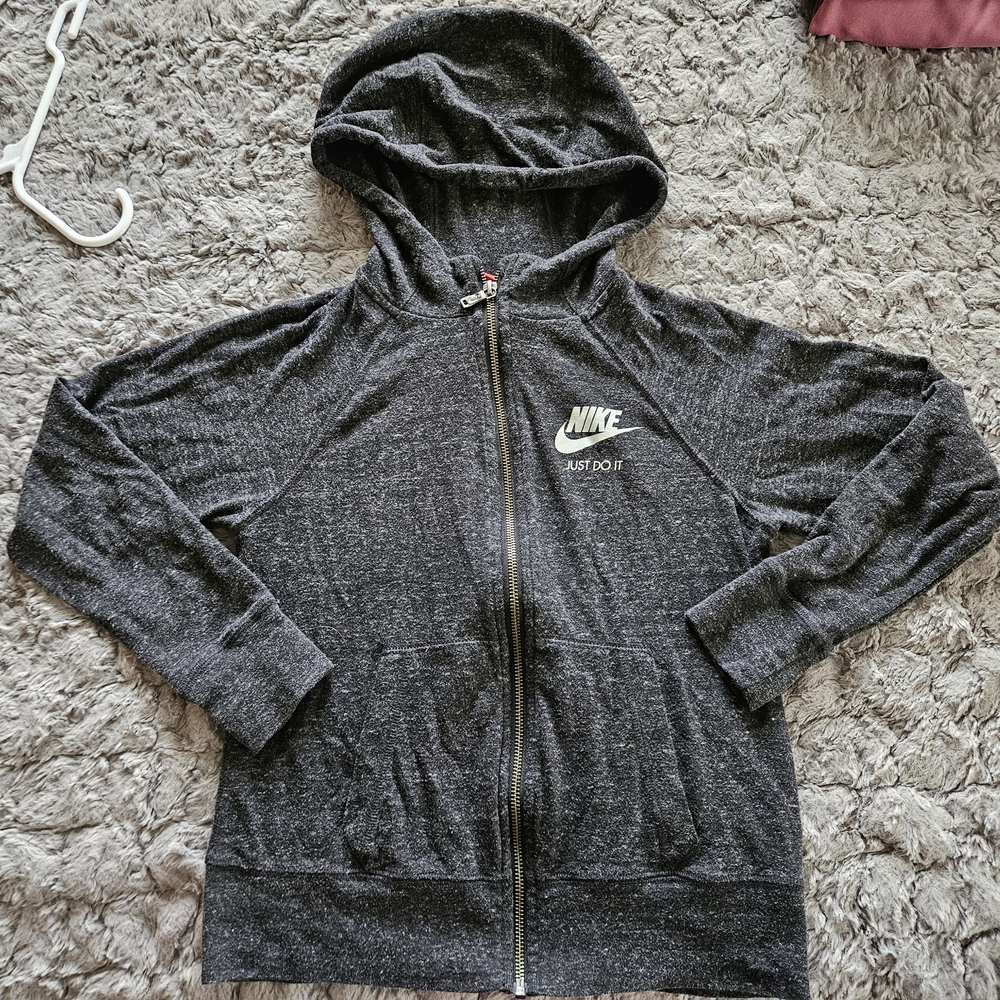Nike Gray Zip-Up Hoodie